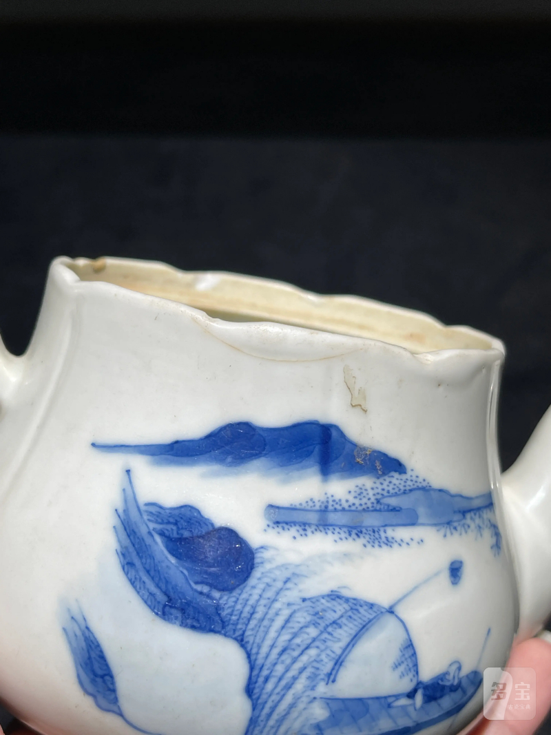 清宣统“江西瓷业公司”青花人物纹茶壶 - 图17